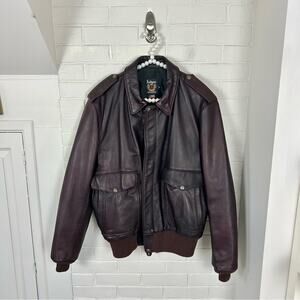 ジャケット・アウター SCHOTT N.Y.C. double zip cargo Parker Schott Leather jacket - black - Zalando.co.uk